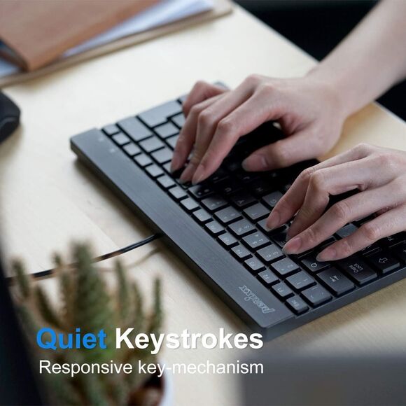 Perixx PERIBOARD-426 Wired Mini Low Profile Keyboard (Wired USB) NOB - Picture 12 of 16